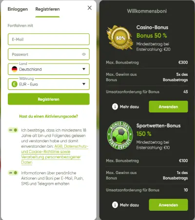 Fresh Registration
